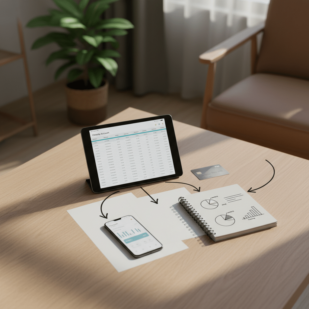 תרשים זרימה של מערכת השקעות עצמאית הממחיש איך מסחר עצמאי בבורסה מתחבר לחשבונות השונים